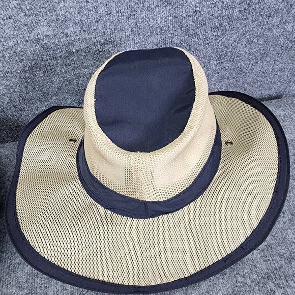 Panama Jack Hat Mens Large Original Mesh Safari Sun Cap Mesh Hunting Hiking - Picture 5 of 10